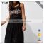 Sleeveless paid with paypal long flower print black maxi dress long casual