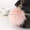 100% real raccoon fur pom poms with snap button for beanie hat