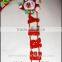 Christmas Tinsel PVC and PET Christmas Tinsel with letter Santa Claus