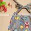 Cheap Baby Stripe Animals Fox Print Toddler Rompers