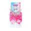 New combination frozen sets pink gloves with earring with necklace