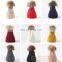 Wholesale Winter Acrylic Beanies Pompom Removeable Knitted Beanie Hat