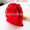 red jute drawstring shoe bag for wholesale