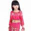 girl's KID's Children Belly Dance top dance Costume beads coins top Shining chiffon latest Long sleeve top