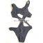 Black Female One Piece Swimsuit Trikinis 2017 Hollow Out Swimwear Bathing Suits Women Swimming Wears