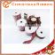 Wintery Pattern Wired Christmas Nastro For Ornaments Tree