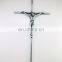 10 Inch New Silver Big St. Benedict Crucifix Wall Cross