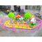 Zhongshan mini train kids 4 seat for sale Happy Farm Rail train outdoor amusement theme park equipment, kiddy rieds
