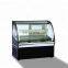 Commercial Curve Glass Refrigerated Display Countertop Bakery Refrigerator Cake Display Showcase For Both Display And Storage