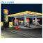 Galvanized Space Frame Steel Structure Gas Petrol Filling Station Canopy Roofing Cover