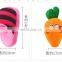 China supplier low price cute pet plush squeaky dog chew vegetable toy in South America