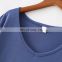 Wholesale design custom printing 100% cotton custom v neck women black tshirt
