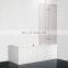Bathroom tempered glass sliding bath room door bathtub shower screen glass