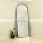 arch black metal frame floor free stand full length mirror