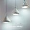 Nordic restaurant chandelier 12 diamond chandelier cone led halo chandelier three single head hanging lamps wholesale
