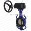 Bundor 3 iron handle operated 150lb wafer butterfly valve supplier stainless steel butterfly valve