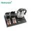 water boiler tea kettle with welcome tray set hotel small cordless stainless steel electric kettle with tray set 0.8L