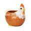 New Custom chicken animal shaped ceramic flower planter pot