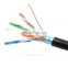 1000Ft 305M soiled copper Cat5E lan cable 4pair jelly filled Utp Ftp ethernet Cable With Pull Box Packing