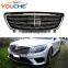 S65 Style Front Grille Mesh for Mercedes Benz S Class W222 2014+ ABS Grill Chrome & Black