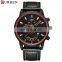 Curren 8217 Customized Men Quartz Hand Watch Leather Chronograph Luxury Watches Custom Logo