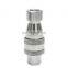 Close type hydraulic quick release coupling double self-sealing stainless steel high pressure quick connector
