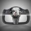 Universal Black Carbon Fiber Deep Dish Drifting Sport Car Steering Wheel For Tesla Model 3 Y 2017 2018 2019 2020 2021 2022