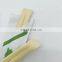 Custom printed 21cm disposable bamboo chopsticks in paper sleeve