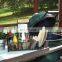 Grill utensil caddyBBQ and Picnic Caddy with Paper Towel Holder Plates, Cutlery and Condiment Bottles Organizer for Grill