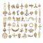 150pcs Unicorn Charms Random Mixed Fruit Animal Flowers Alloy Pendants Earrings Jewelry Making Accessory