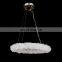 Big Round Crystal Circle Chandelier Pendant Lights For Living Room Hotel Restaurant Hanging Lights