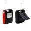 Portable Outdoor Speakers Flashlight Torches Fm Radio USB Solar Charging Music Player TF Card Solar BT Speaker