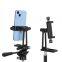Cell Phone Tripod Mount, Smartphone Tripod Mount Adapter Aluminum with Cold Shoe, 360 Cell Phone Stand Holder Clamp For Iphone