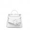 PU leather lady fashion handbag newest pictures women fashion clear tote bag