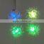 Iridescent PET 6-1/2 inch LED Star Ribbon Bow/Hot Sale Mattte Metallic Ribbon star bow