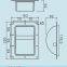 JSC098-STA Metal Square Speaker Bar Manijas Para Parlante Round bar  Handles