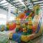 Manufacturer direct sell inflatable water slide with pool/0.55mm PVC tarpaulin made slide with pool