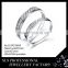 2015 gemstone white gold plating with white zircon finger rings fashion rohdium ring jewelry for lovers
