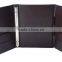 New arrival top grade trifold leather service guide ring binder folder
