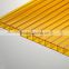 UV coated clear hollow polycarbonate sheet/hollow sun panel for building material