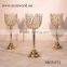 crystal champagne gold lotus shape crystal candel holder candelabra wedding decorations wedding table centerpiece(MCP-073)                        
                                                Quality Choice
                                             