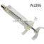 WJ205 E Type TPX Offset-Style Unadjustable Plastic Steel Syringe