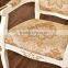 European luxury solid robber wood banquet chair table chair set with gold painted