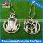 Wholesale zinc alloy ID dog tag with QR code plating and soft enamel craft dog tags