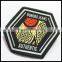 Polyester Garment Laser Cut Woven Badge