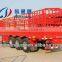 Muti axles cattle/animals transport semi trailer /truck trailer with stake or fence