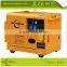 Low noise 5kw portable generator with soundproof and 4 wheels