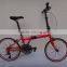 2015 small partable cheap folding bicycle with alloy frame