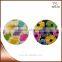 Fashion Colorful cloud printed wooden buttons 4 holes 3cm for fabric