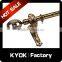KYOK Home Decor Good Quality 35mm Gold Track Curtain Rod,Polished Wrought Iron Curtain Pipe Set